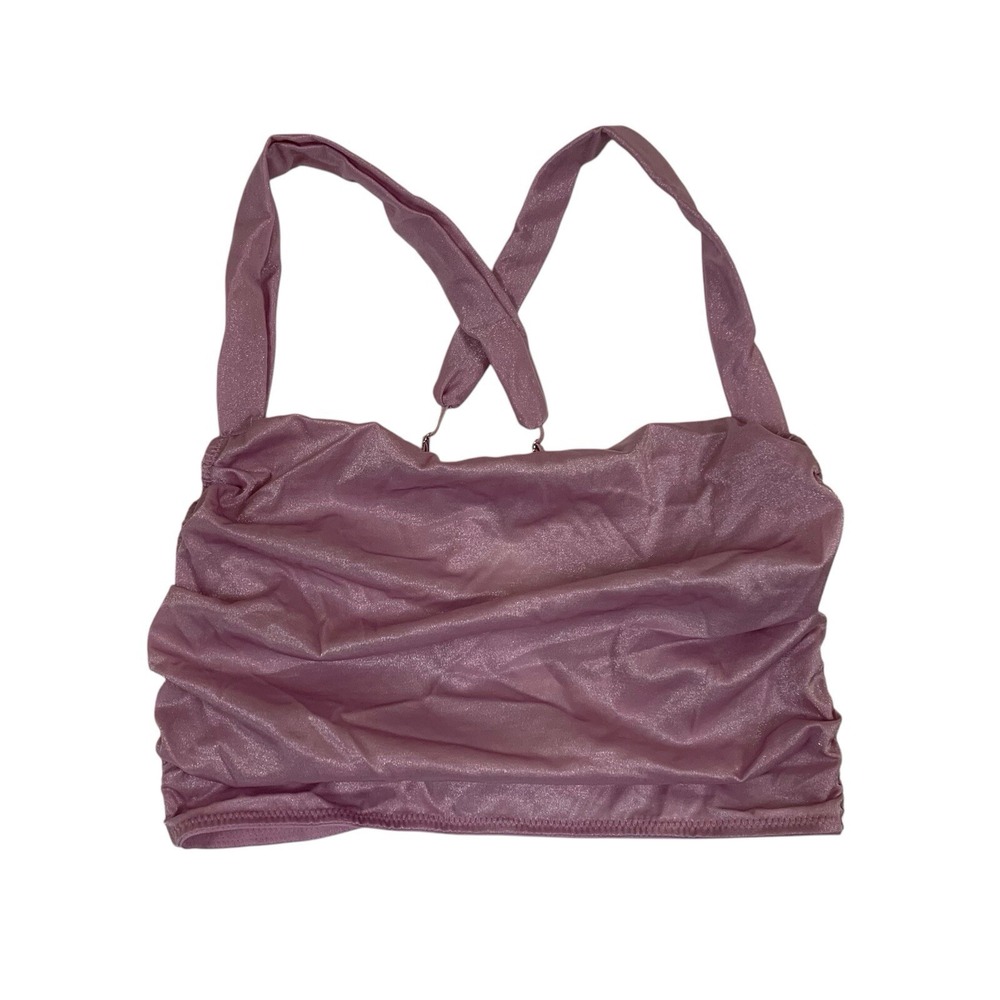Out From Under‎ Top Large Purple Ruched Adjustable Straps Y2K Lounge